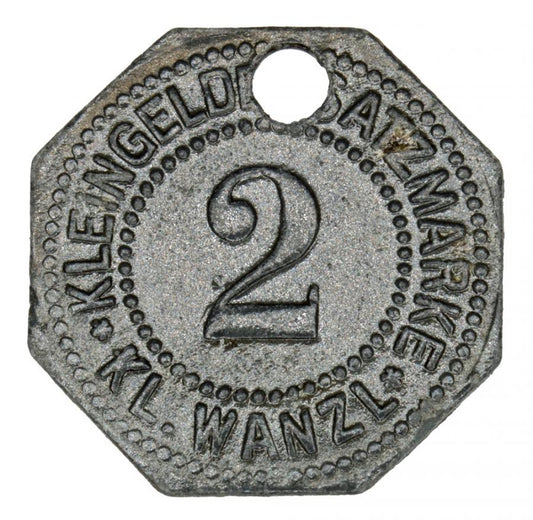 2 fenigi Klein Wanzleben Saksonia
