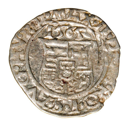 Denar 1565 Maksymilian II Habsburg Wegry Kremnica