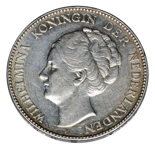 1 gulden 1931 Wilhelmina Oranska-Nassau Holandia Utrecht