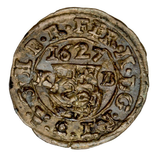Denar 1627 Ferdynand II Habsburg Wegry Kremnica
