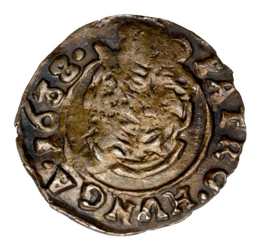 Denar 1638 Ferdynand II Habsburg Wegry Kremnica