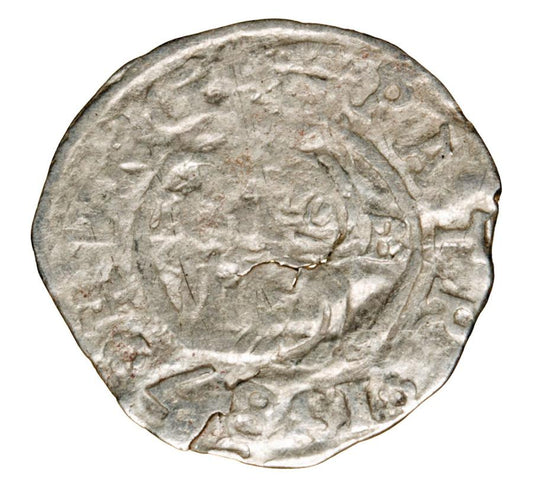 Denar 1587 Rudolf II Habsburg Wegry Kremnica
