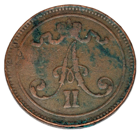 10 pennia 1867 Aleksander II Romanow Finlandia okupacja rosyjska Helsinki