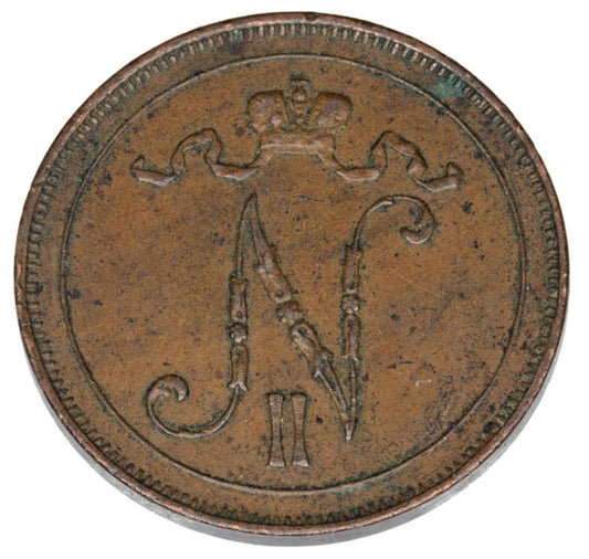 10 pennia 1915 Mikolaj II Romanow Finlandia okupacja rosyjska Helsinki