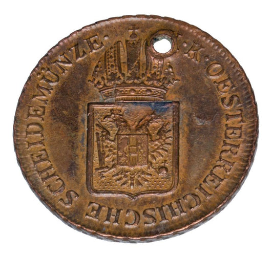 1/2 krajcara 1816 Franciszek II Habsburg Austria Wieden