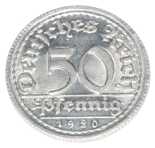 50 fenigуw 1920 Niemcy Muldenhutten E