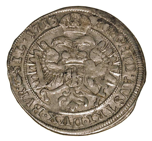 6 krajcarуw 1713 Karol VI Habsburg Slask Wroclaw