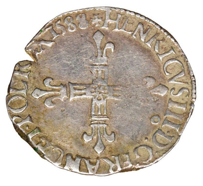1/4 ecu 1588 Henryk Walezy Francja Rennes