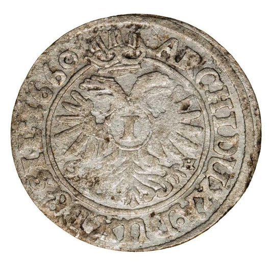 1 krajcar 1660 Leopold I Habsburg Slask Wroclaw
