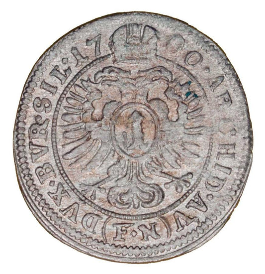 1 krajcar 1700 Leopold I Habsburg Slask Opole