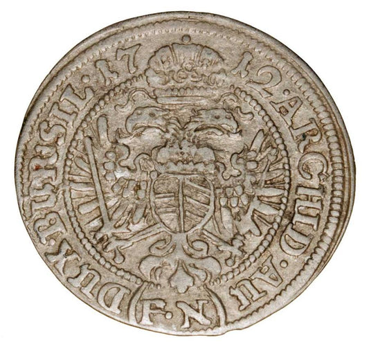 3 krajcary 1712 Karol VI Habsburg Slask Wroclaw