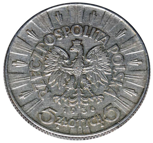 5 zlotych 1936 II RP Warszawa Jуzef Pilsudski