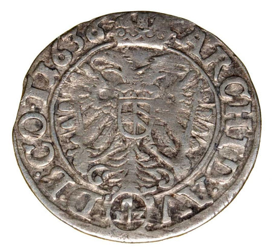 3 krajcary 1636 Ferdynand III Habsburg Slask Wroclaw